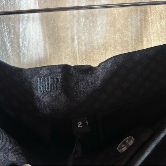 Kut from the Kloth Diamond Pattern Printed Skinny Trouser Pants NWT Size 2 - Picture 3 of 7